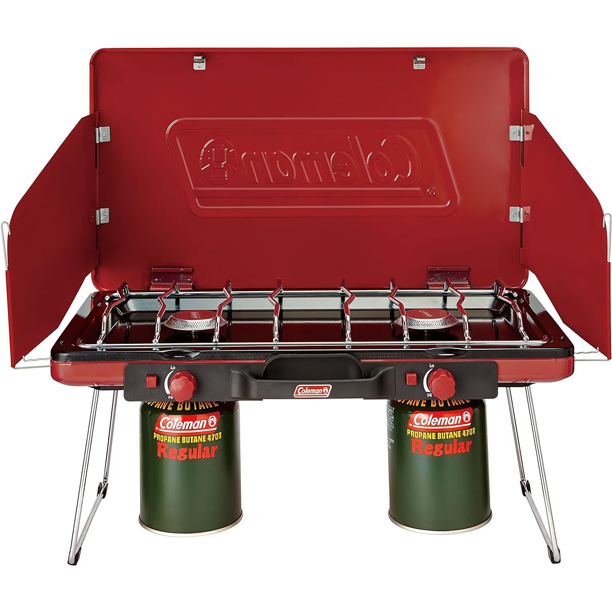 Coleman Grill Powerhouse LP Two Burner Stove II with Carry Handle High Power