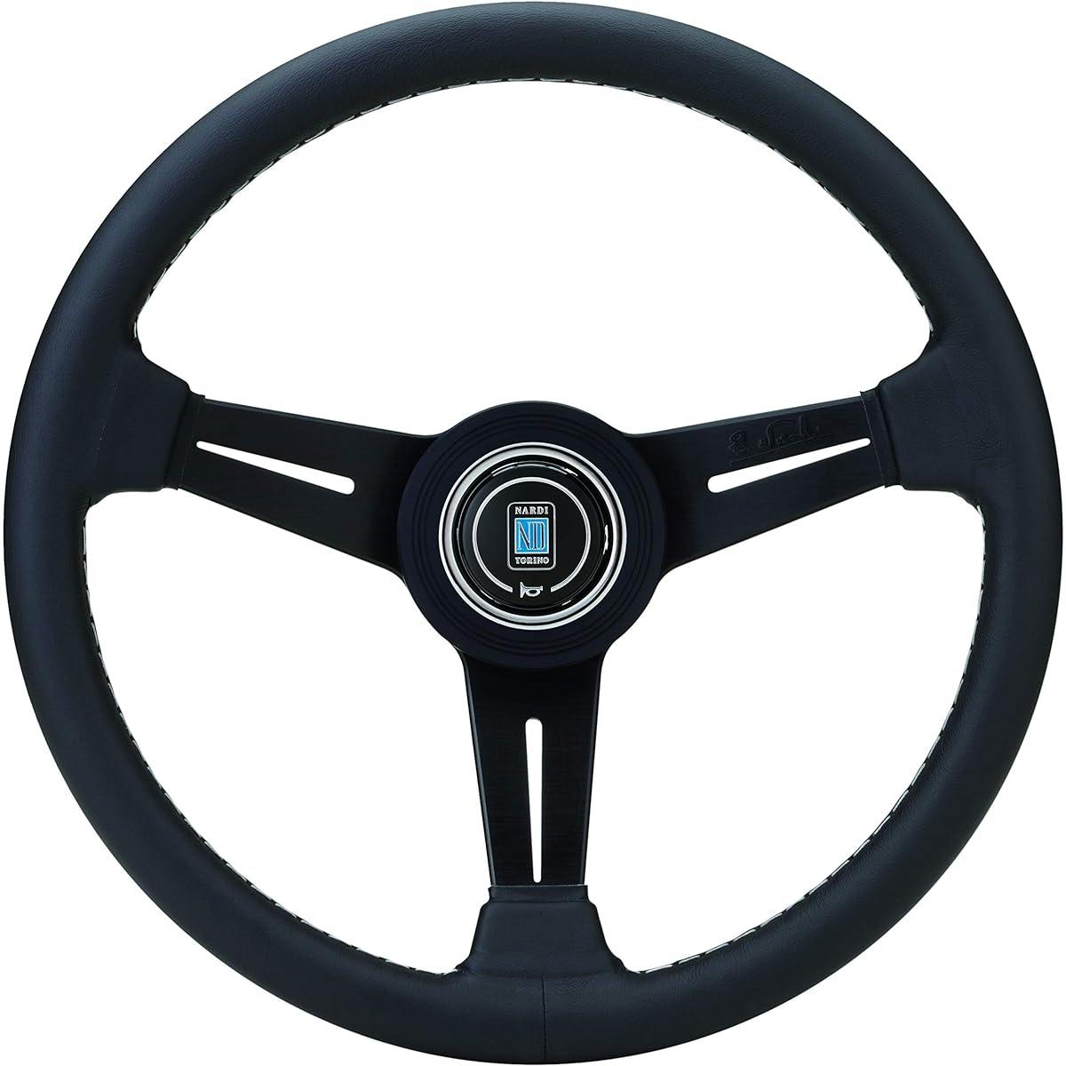 NARDI (Nardi) Classic (Classic) Black Leather & Black Spoke 330mm Steering N110 N110