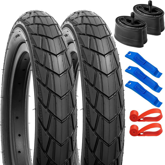Set of 2, 12 1/2x2 1/4 Tire, 12 1/2x2 1/4 Bicycle Tire + Bicycle Tube American Style Valve 32mm + Bicycle Rim Tape + Tire Lever, Tire 12 1/2x2 1/4,12 1/2 2 1 /4 Electric Scooter Tire, 12 1/2x2 1/4 Children Bicycle Tire, 12 1/2 Inch Wheelchair Tire, C1959
