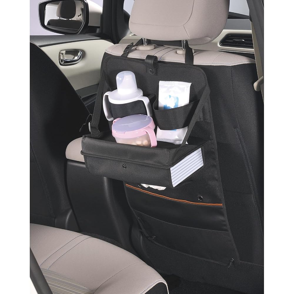 Carmate Car Storage Pocket with Tray Headrest Mounting Rear DZ495