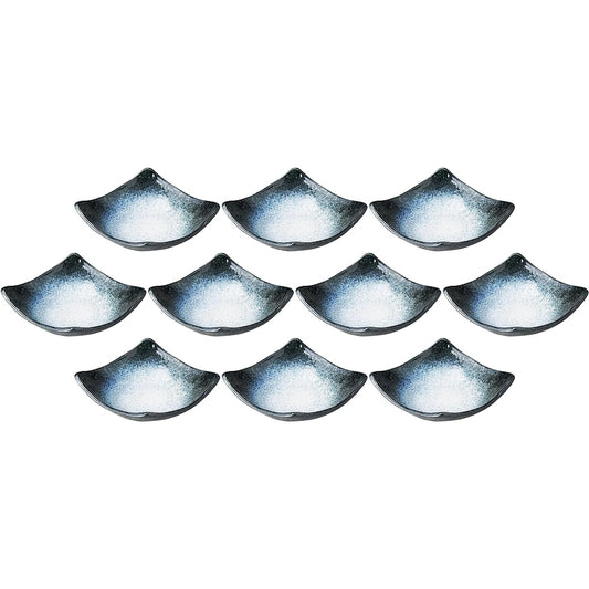 Set of 10 Sea of Clouds Diamond Shape 7.0 Bowl [16.6×16×5.2cm] [Square Bowl]