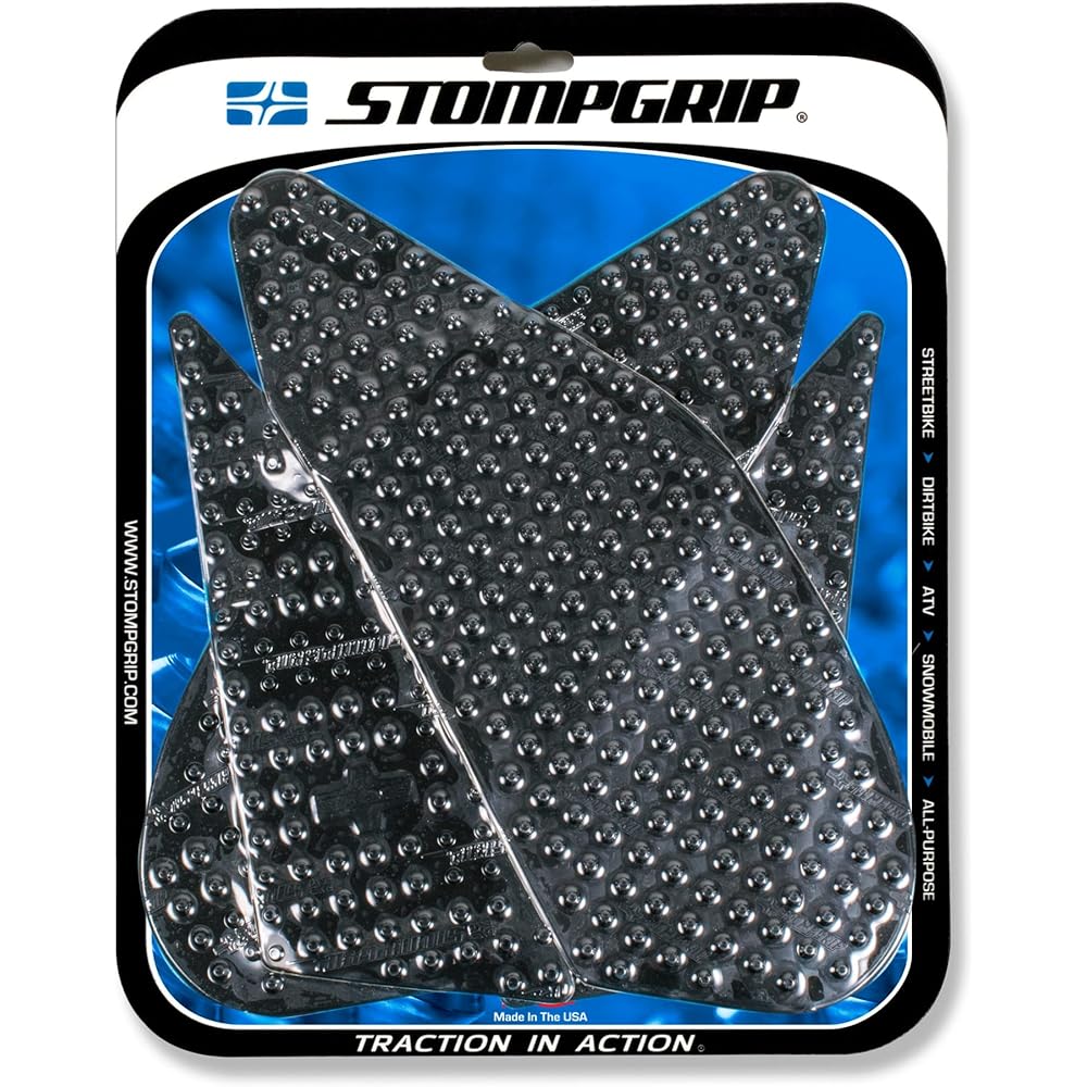 STOMPGRIP Traction Pad Tank Kit VOLCANO Elastomer Resin Black GSX-S1000(15-) GSX-S1000F(15-) 55-10-0120B