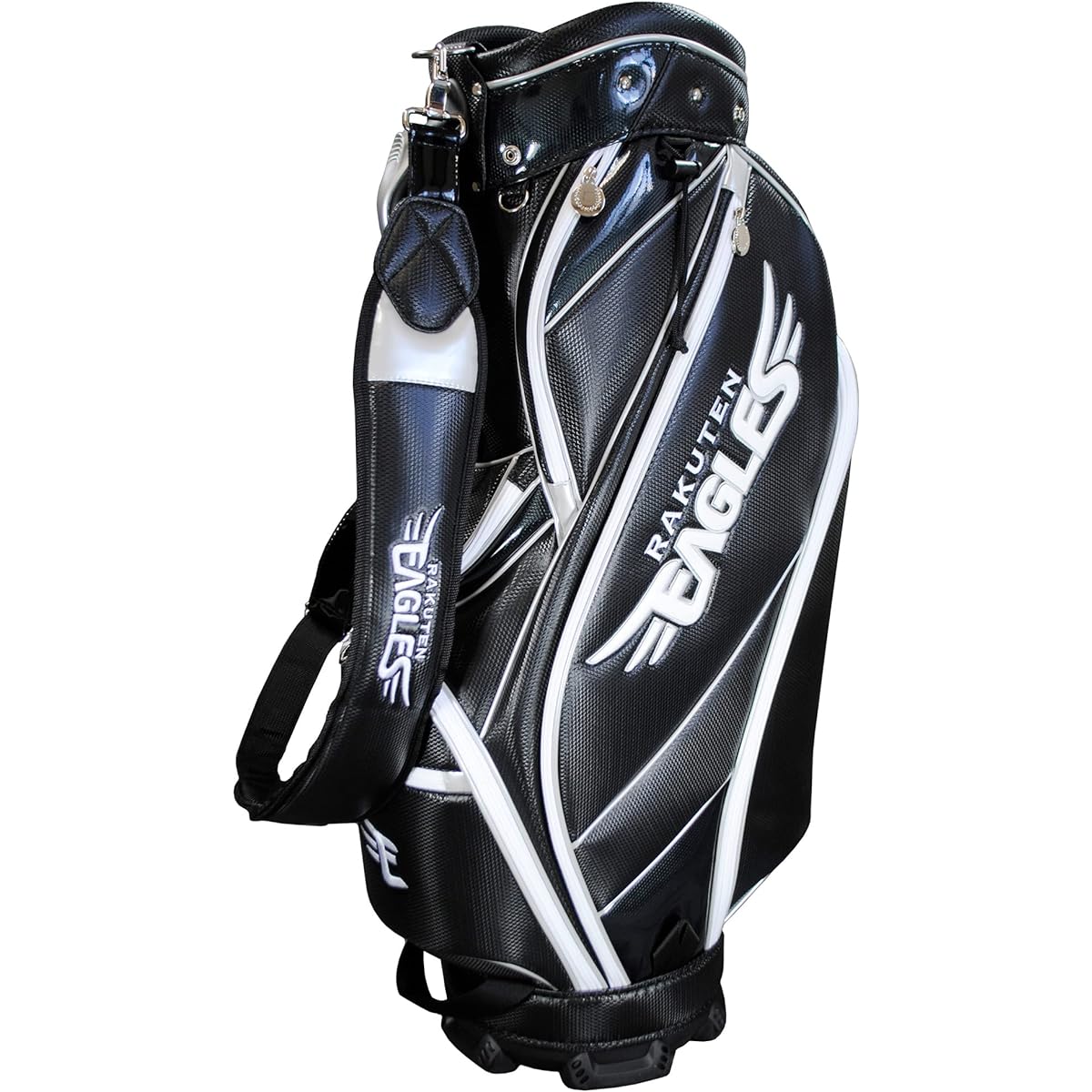 LEZAX Tohoku Rakuten Golden Eagles 9.5 Type Caddy Bag Black RECB-2461