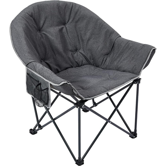 【limited! ] SOLO UP Outdoor Chair Moon Chair Detachable Seat Camping Chair Folding Chair with Mesh Pocket and Storage Bag M-2254
