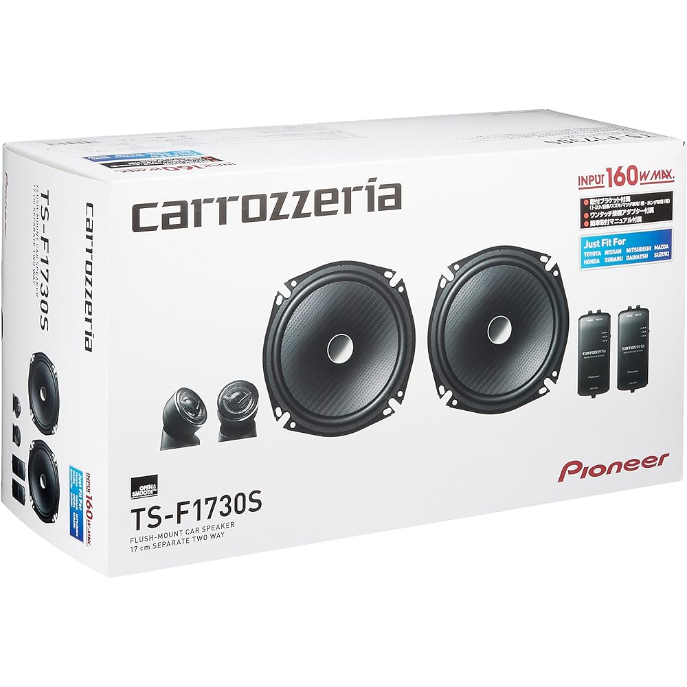 Pioneer Speaker TS-F1730S 17cm Custom Fit Speaker Separate 2 Way Carrozzeria