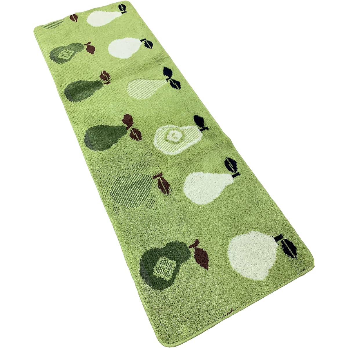 Kitchen mat, antibacterial and deodorizing treatment, water repellent treatment, 60 x 180, made in Japan, anti-slip treatment, rug mat, La France Green