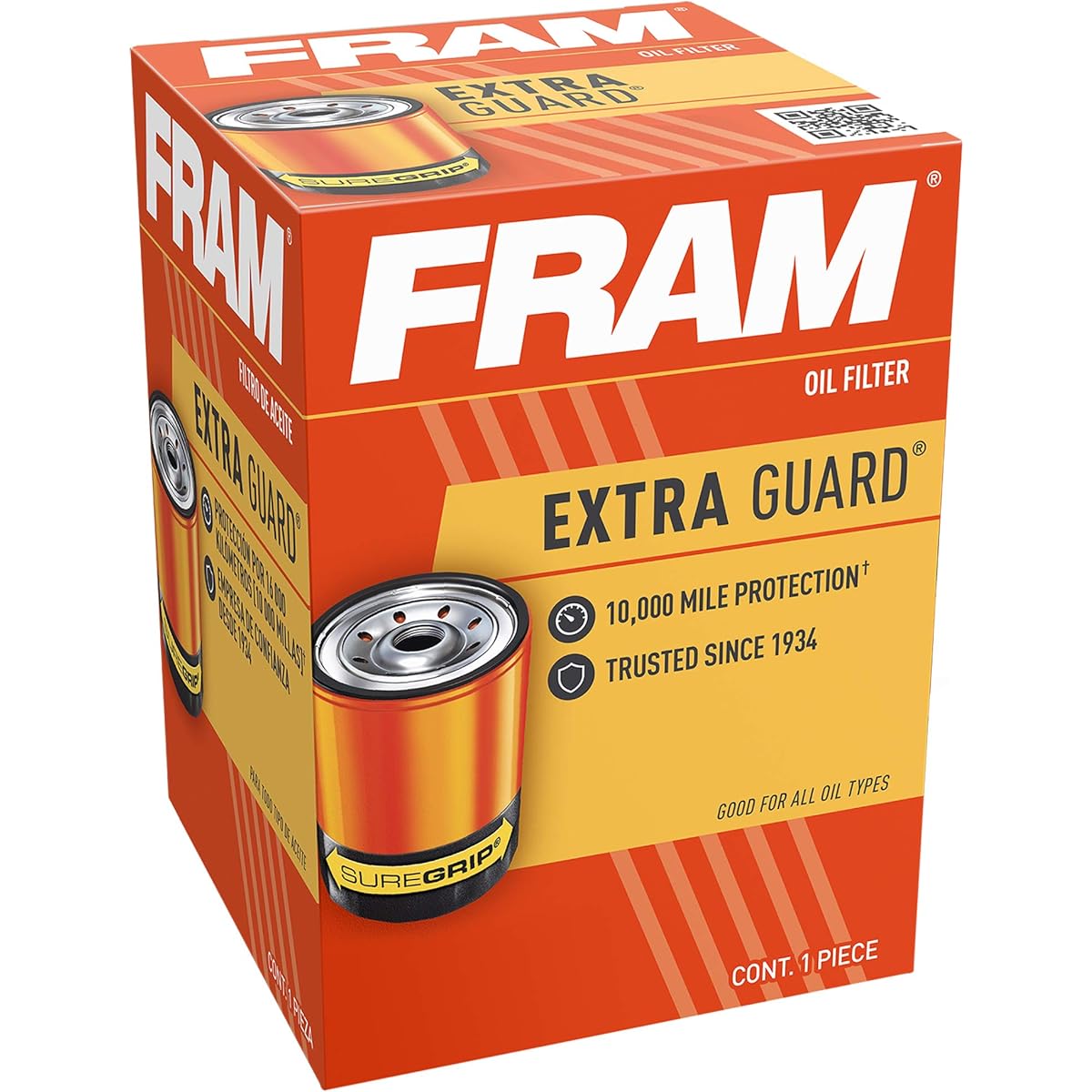FRAM Extra Guard PH10890 10K Mile Changed Spin -on Oil Filter