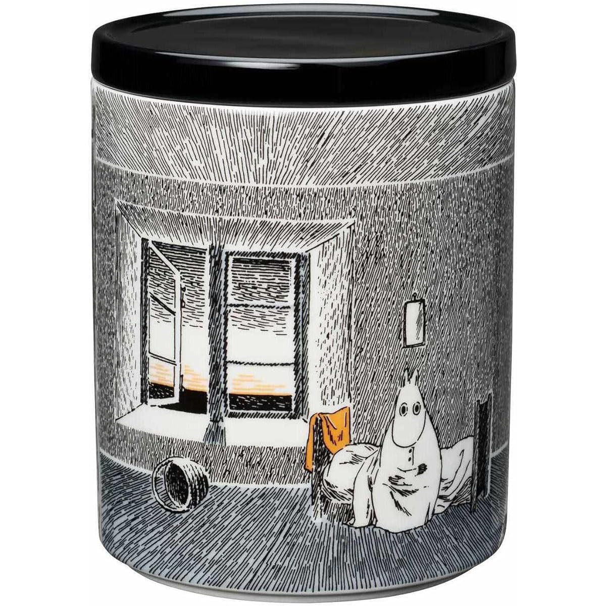 [Regular Imported Product] Moomin (Moomin by ARABIA) Jar with Lid Storage Container 1.2L True to It's Origin 1024603