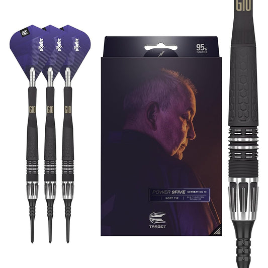 TARGET POWER 9FIVE G10 20G 95% SOFT TIP DARTS (Power 9FIVE G10 Phil Taylor)…