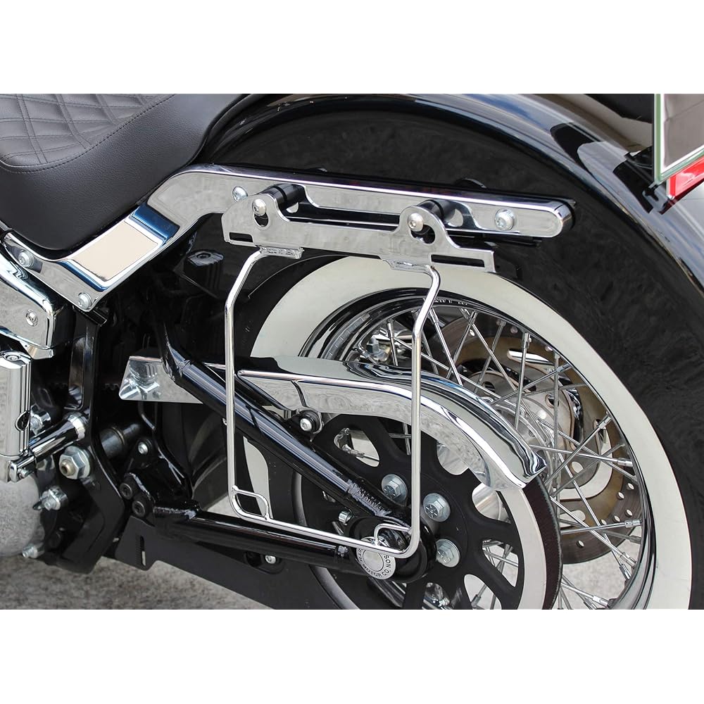 Kijima Motorcycle Bike Parts Saddle Bag Guard DHW Plated Harley FLDE Softail Deluxe 2018~ HD-07911