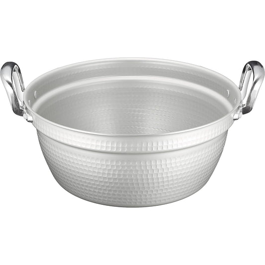 Endo Shoji TKG Cooking Pot, Two Hands, 33cm, Made of Aluminum, Alumite Processed, Ready to Use, Resistant to Discoloration, and Corrosion Resistant, Outer Diameter x Depth (mm) 345 x 150, Capacity (L) 9.4, Commercial Use AEV1704