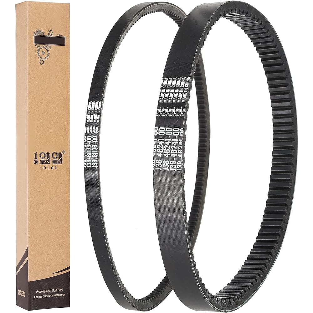 10L0L Golf Cart Drive Belt Sarter Generator Belt for Yamaha G2-G29 Drive Gas 4 Cycle Model J55-G6241-00, J38-81173-00