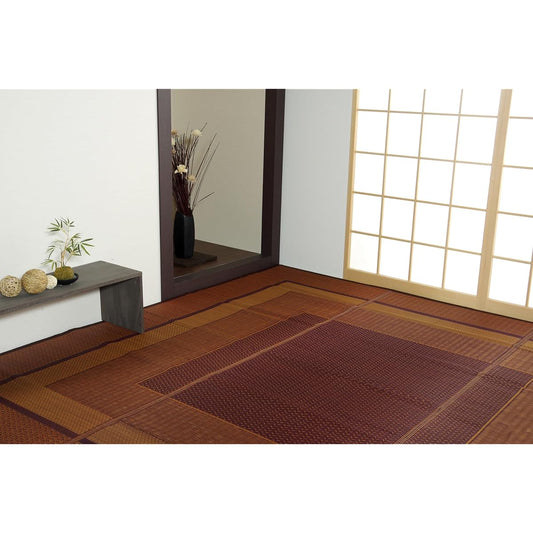 Ikehiko Corporation Igusa Hanagoza Ranks Full Color Edo Room 2 Tatami Approx. 174 x 174 cm Wine Made in Japan #4107202