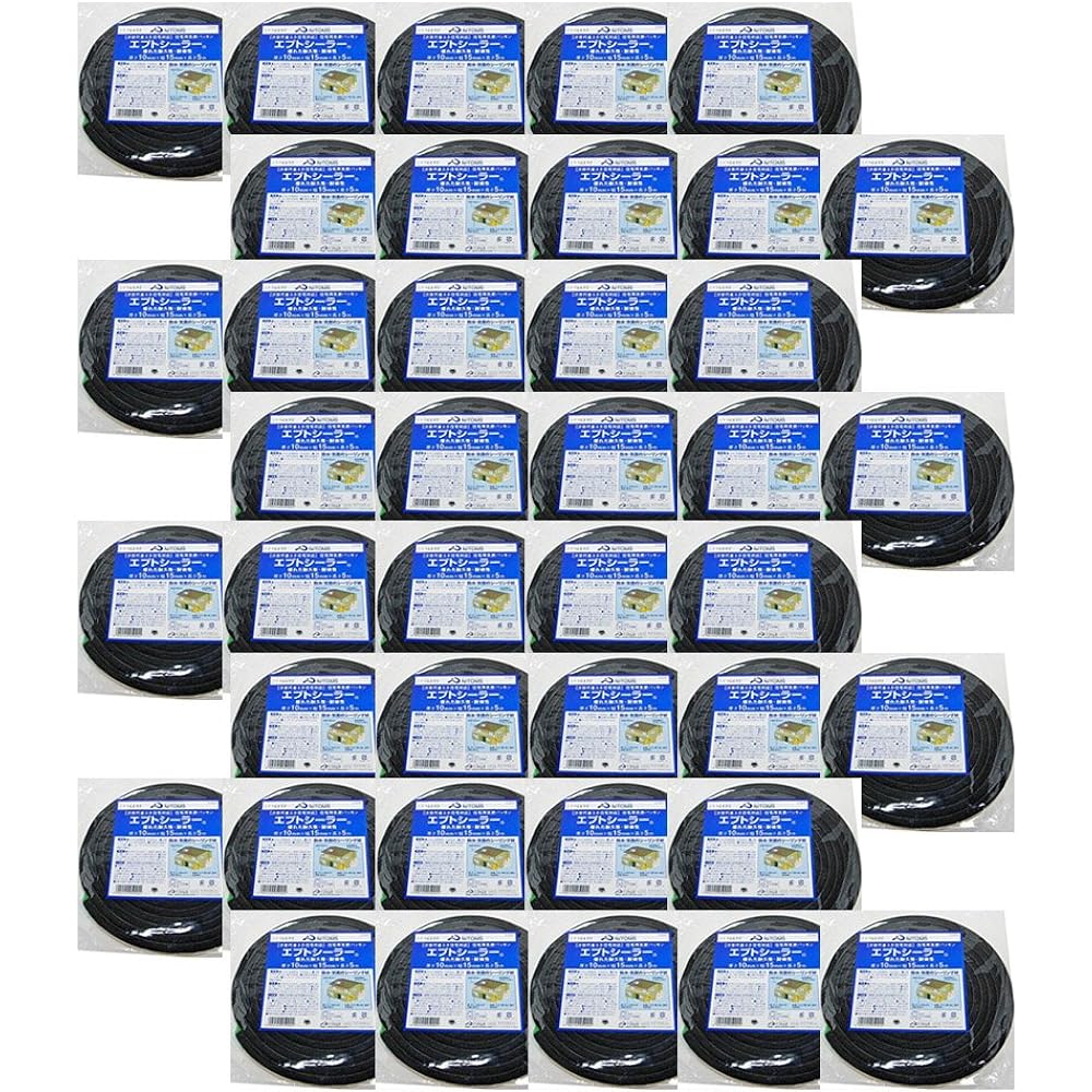 Nitoms Residential Airtight Ept Sealer Thickness 10mm x Width 15mm x Length 5m G0092 40 rolls