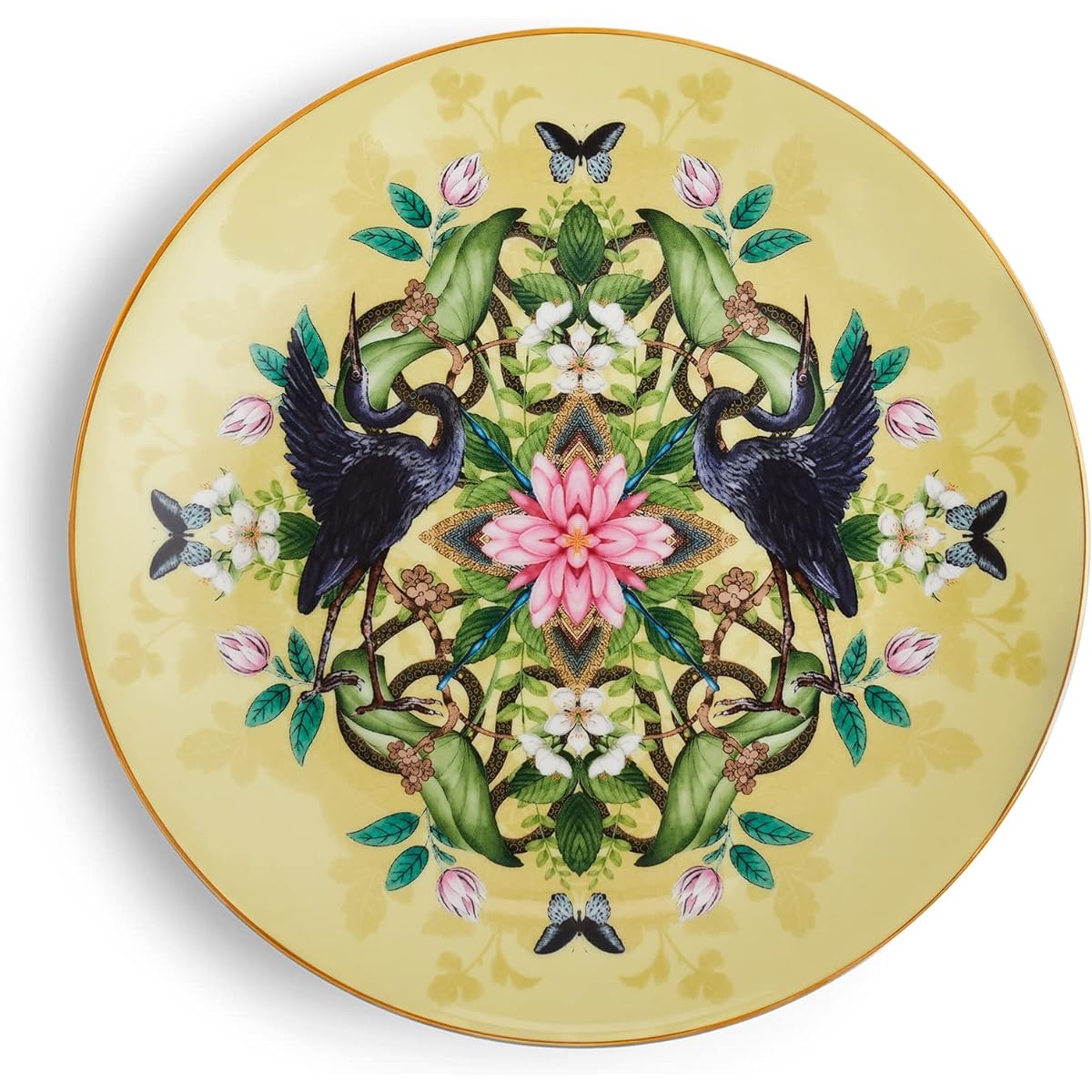 [Regular Imported Product] Wedgwood Wanderlust Water Lily Plate Dish 20cm Yellow 1061856