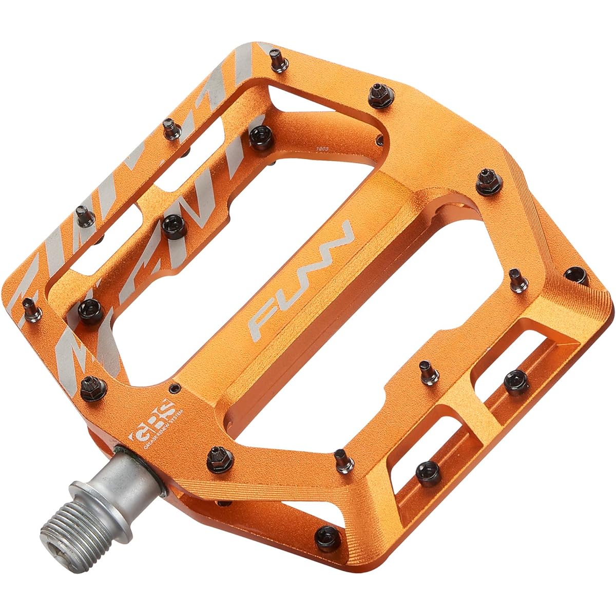 Funn Fundamental MTB Pedals - Lightweight Large Area Flat Pedals - Applicable to Mountain Bikes, Road Bikes, Cross Bikes, BMX Bikes, Gravel Bikes Bicycle Pedals - 9/16" Steel Axle