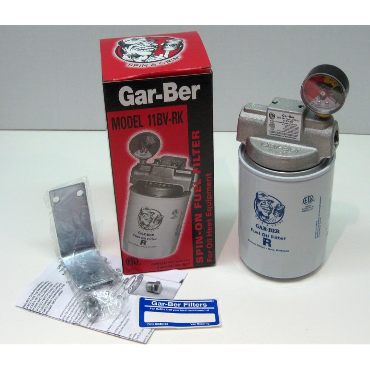 GENERAL OIL 1603 11BV-RK GAR-Ber Spin-on fuel oil filter