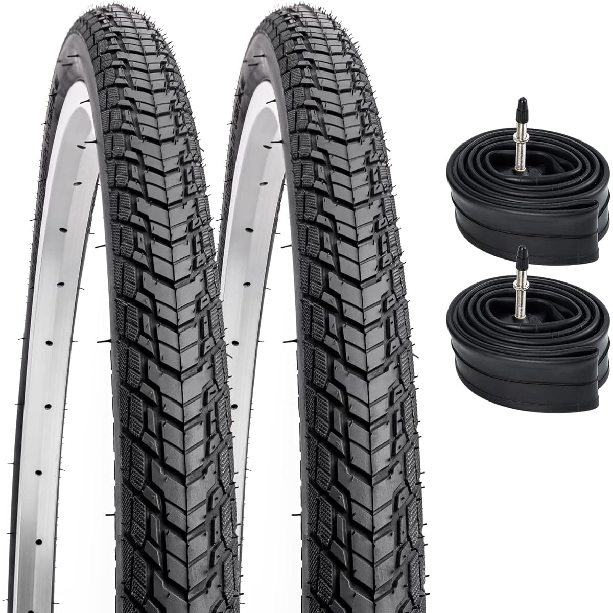 Set of 2, 700 32C Tire, 700x32C Bicycle Tire + 700x25/32C Bicycle Tube Presta Valve 60mm + Bicycle Rim Tape Width 20mm + Tire Lever, Tire 700x32C, 700c Tire 32c, Road Bike Tire 700x32C, 700 32C Tire Set of 2, 700x32C Bicycle Tire , Bicycle Tire 700 32C