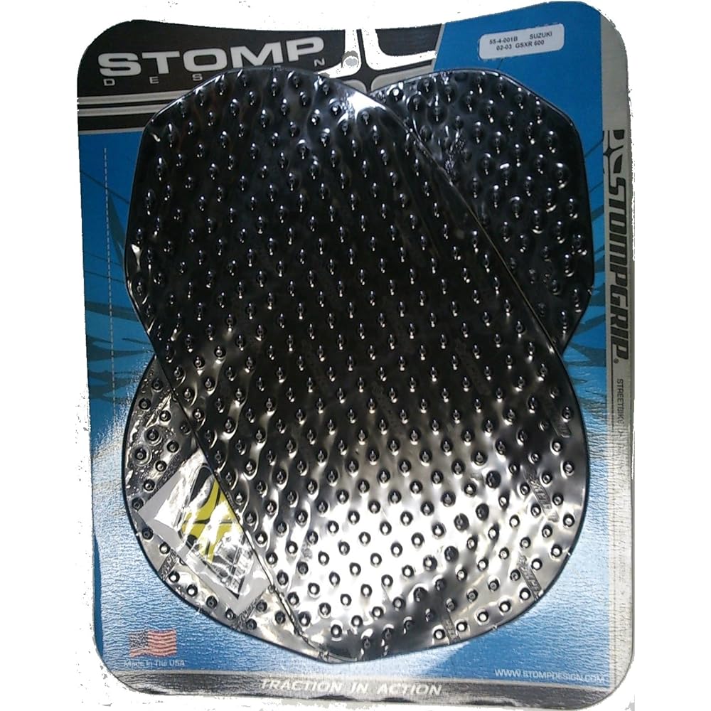 STOMPGRIP Traction Pad Tank Kit VOLCANO Black GSX-R600(02-03) GSX-R750(02-03) 55-4001B
