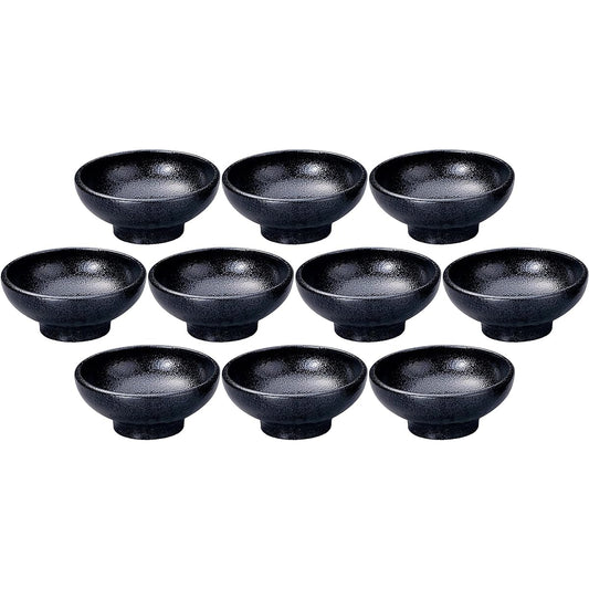 Set of 10 Toyoake (Kokuho) 4.5 round elevated bowl [13.4 x 5.8cm] [Small bowl]