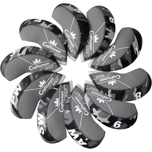 CRAFTSMAN Golf Iron Cover Wedge Cover Head Cover Camouflage (10 PCS of Camouflage)