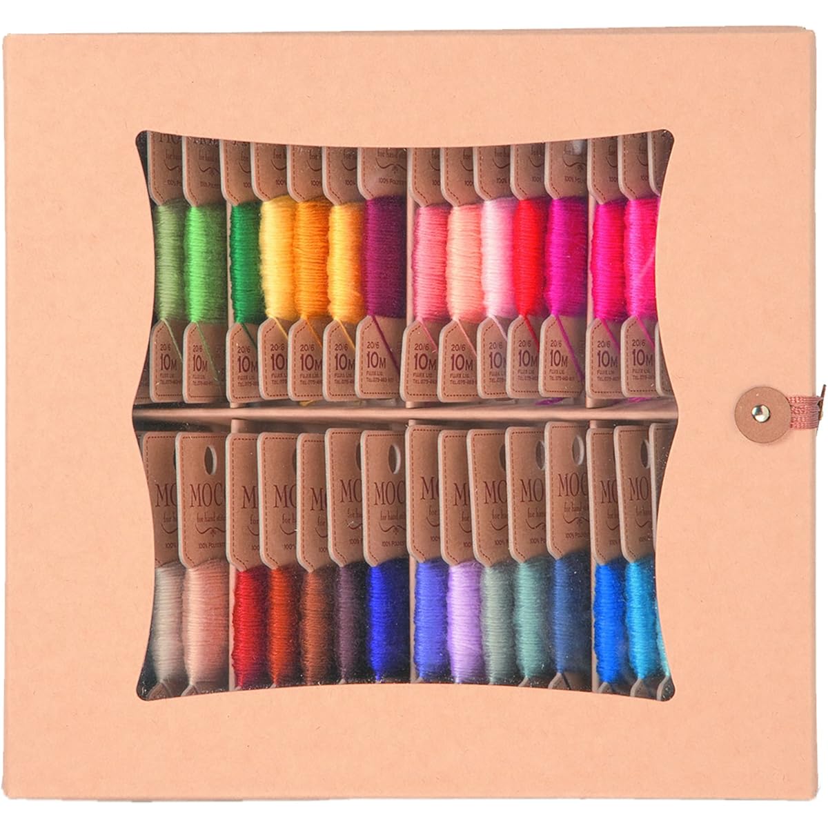 FUJIX MOCO Paper box set B 10m 40 colors Standard color Hand sewing thread