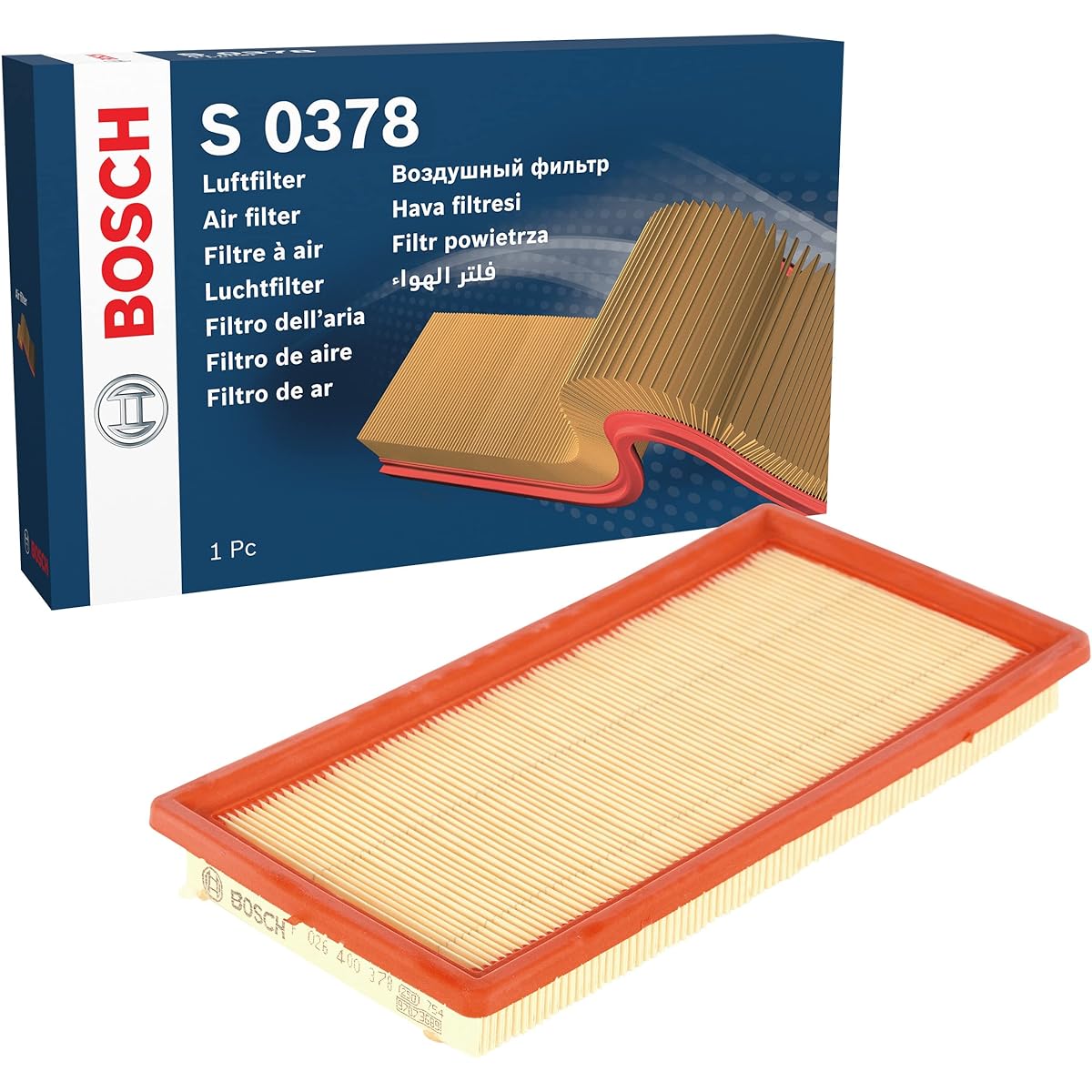 Bosch Air Filter F 026 400 378 Fiat 500 500C Panda
