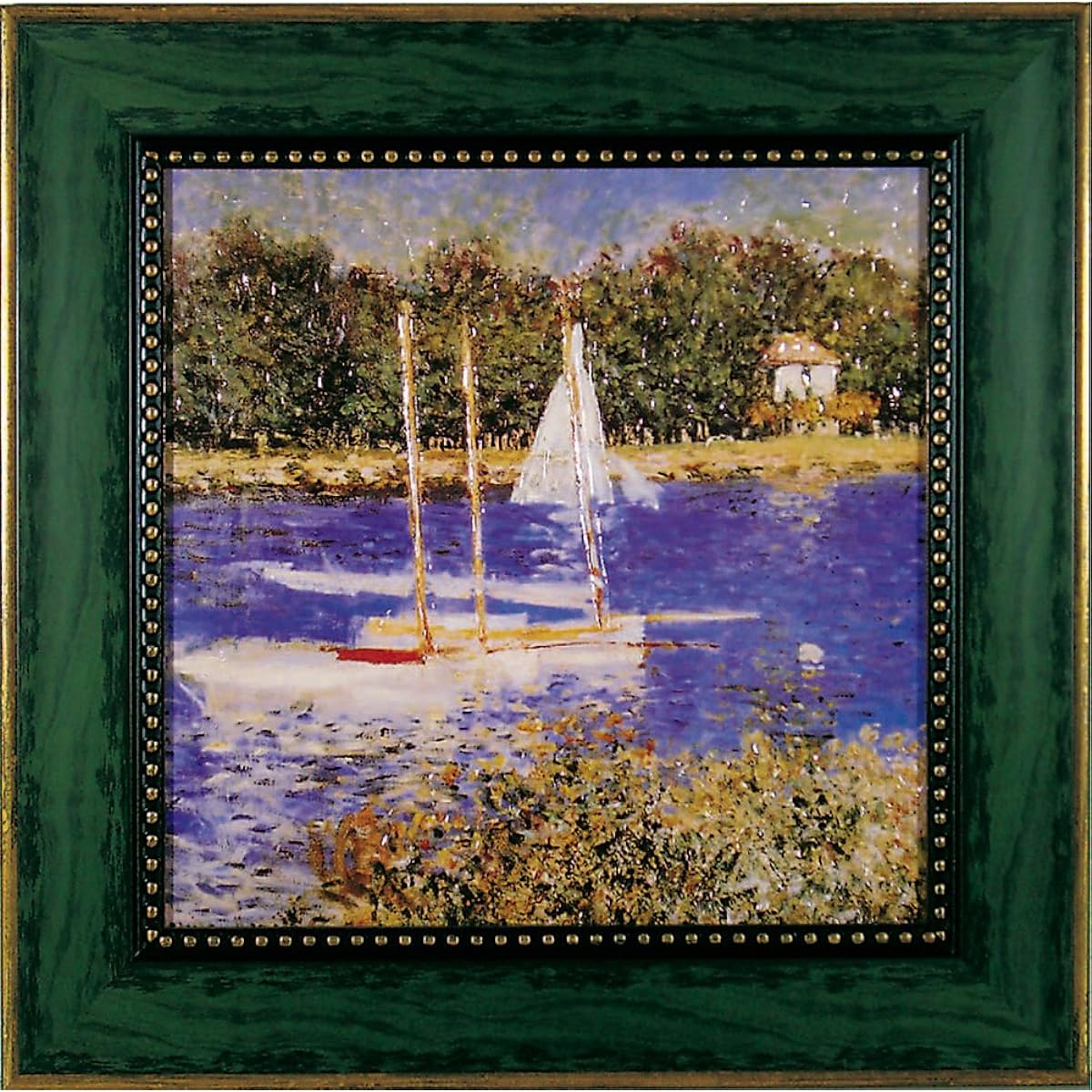 U-Power Museum Art Museum Series Gel Processed Art Frame Monet "Ships of Argenteuil" MW-10040