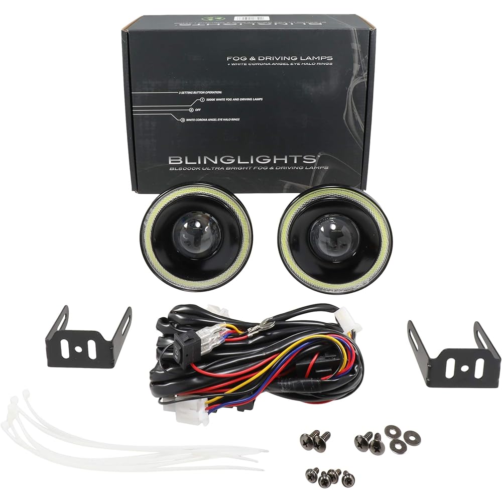 White LED Hello Fog Landrite. 1993-2002 Compatible with Pontiac Transam.