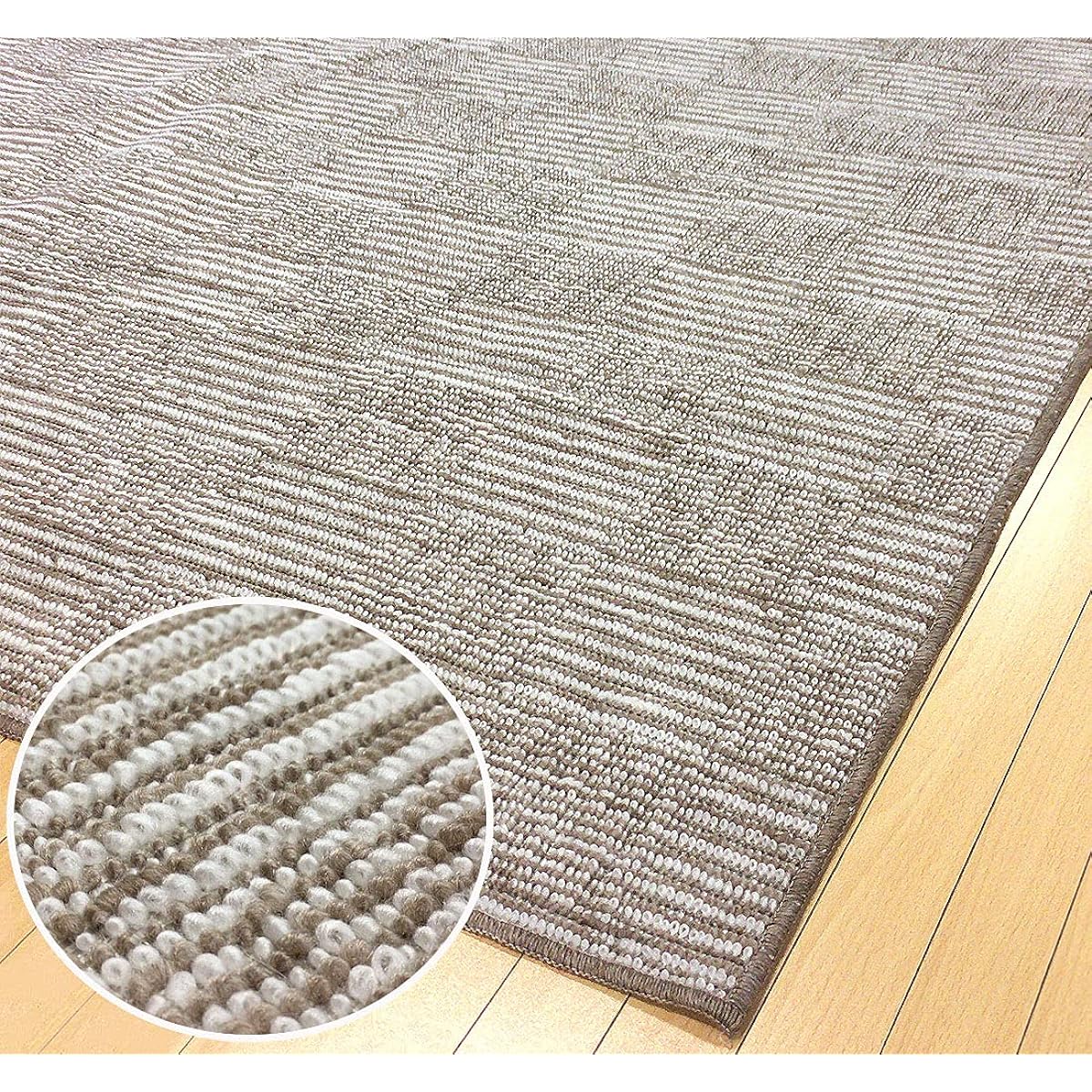 OPIST Carpet Rug Mat Antibacterial Made in Japan Edoma 4.5 Tatami Size 261 x 261cm Folding Carpet Beige AM1