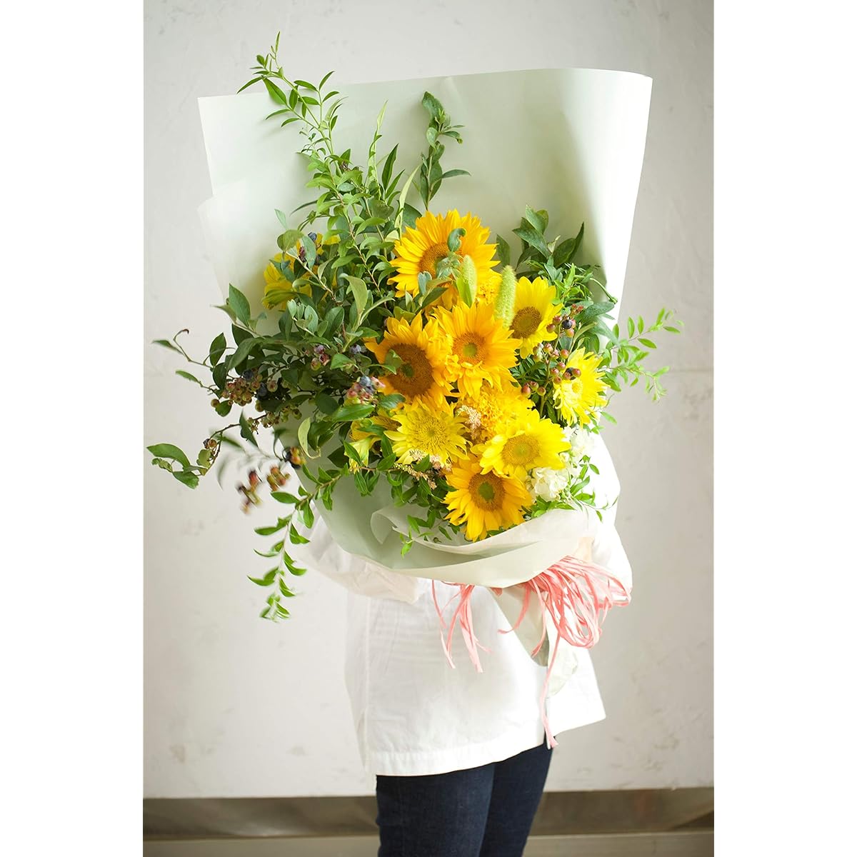 HitoHana Sunflower Bouquet Yellow L Standard