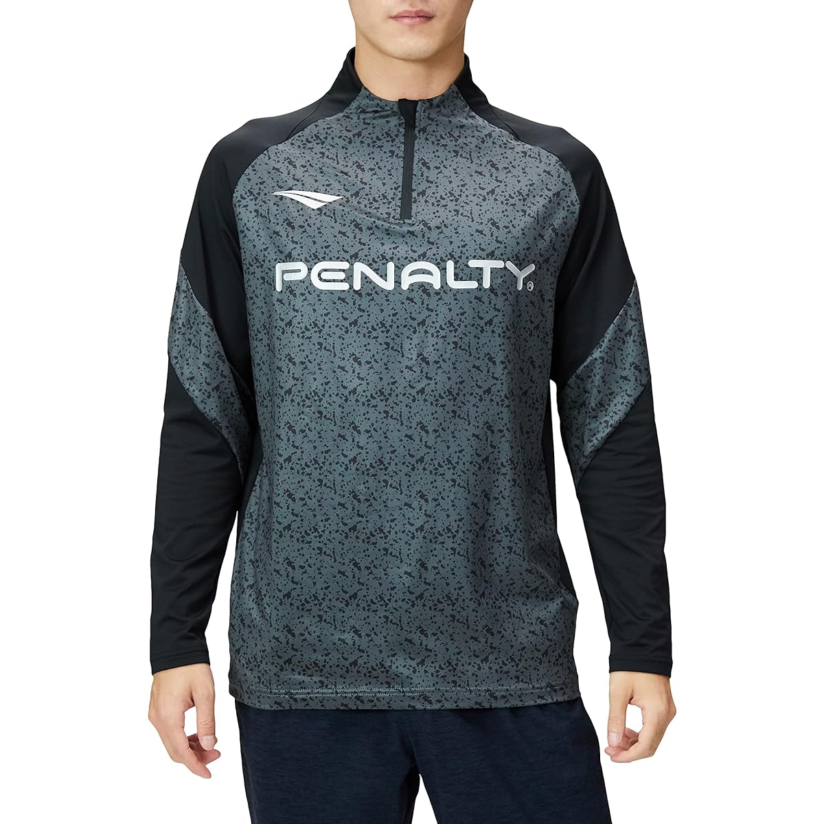 [Penalty] Long Sleeve Shirt Soccer Futsal PRO Brushed Lining Half Zip Top PU2017 Men's