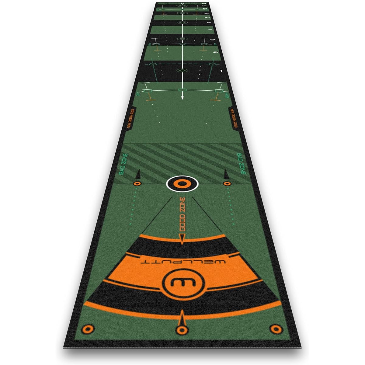 WELLPUTT Well Putt Mat 2M 3M 4M Golf Putter Mat Well Putt Zone Putter Practice Made in France Official Japanese Distribution Product