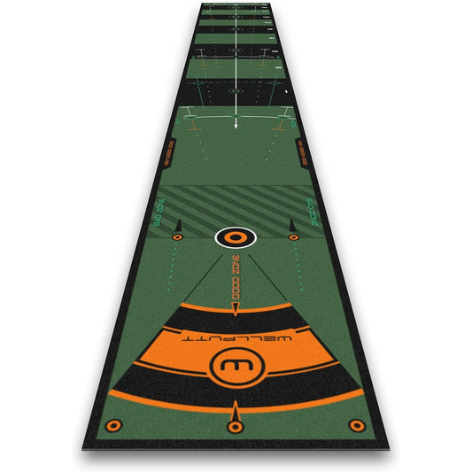 WELLPUTT Well Putt Mat 2M 3M 4M Golf Putter Mat Well Putt Zone Putter Practice Made in France Official Japanese Distribution Product