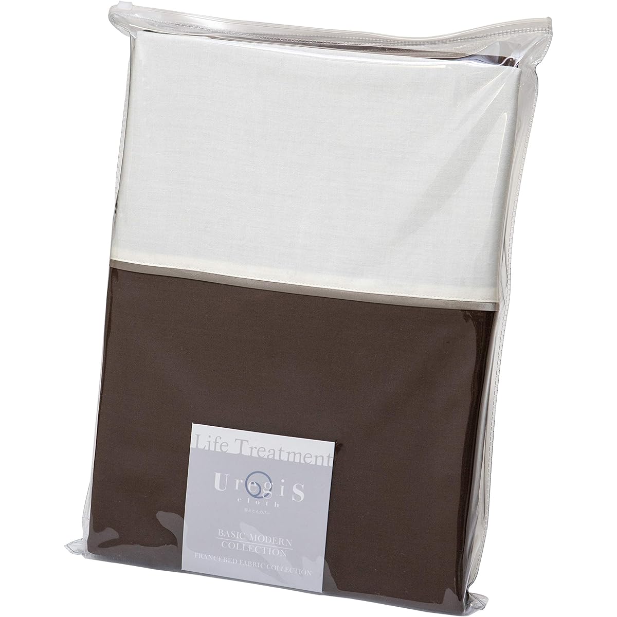French Bed Duvet Cover Brown Double 1136at
