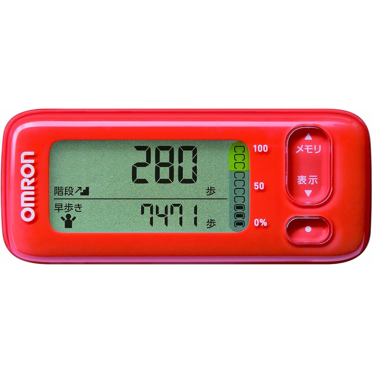 OMRON Activity Meter Calorie Scan Red HJA-400-R