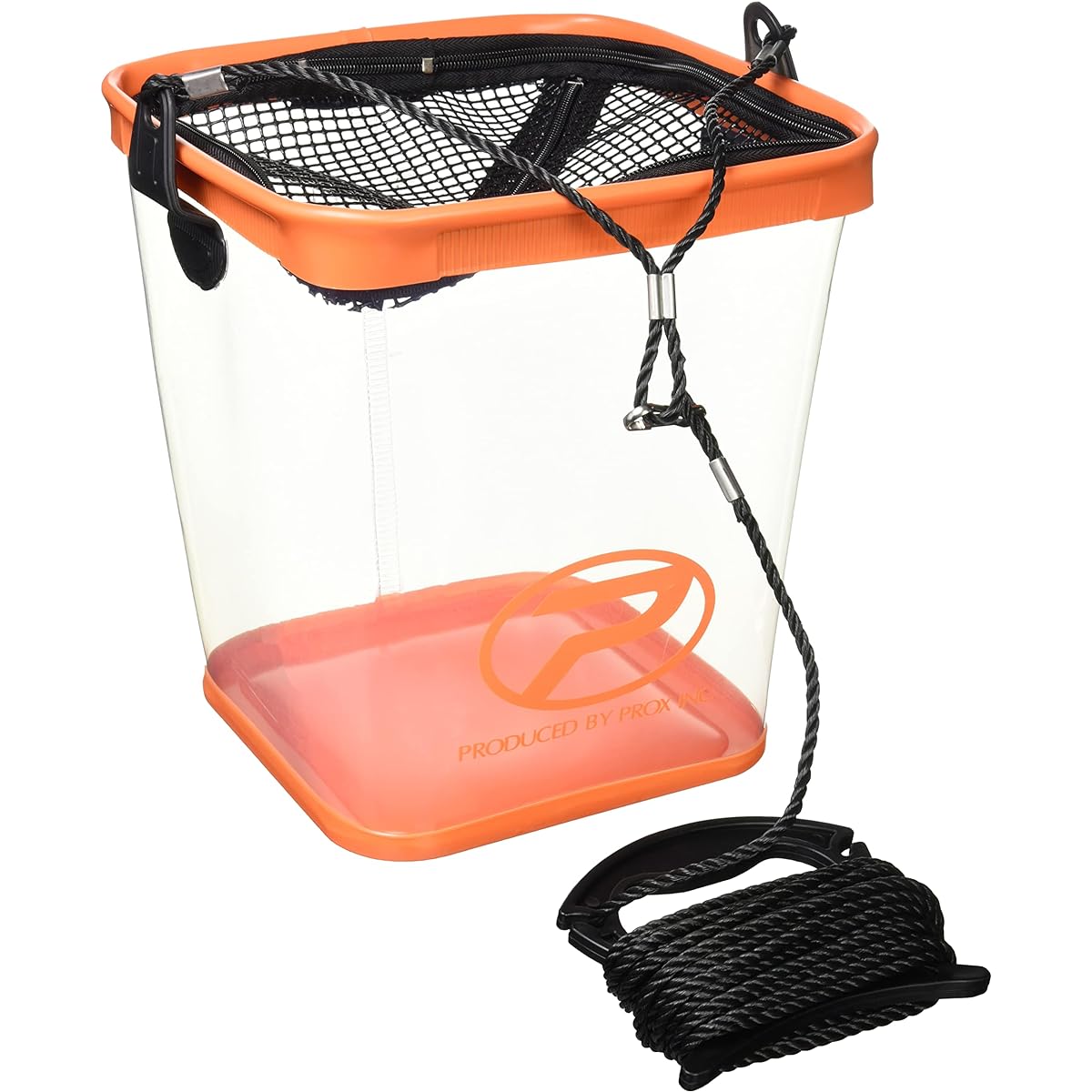 PROX Clear Utilized Square Bucket (With Rope Holder)