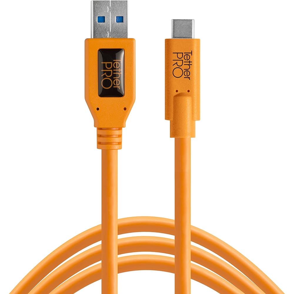 [Domestic regular product] TetherTools TetherPro USB 3.0 to USB-C, 15' (4.6m) ORG CUC3215-ORG
