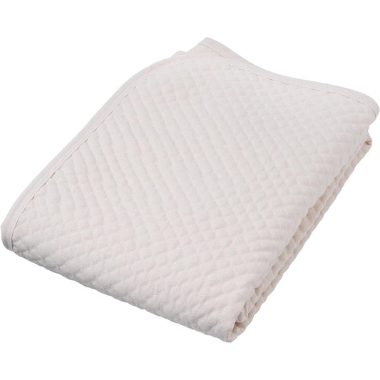 Nishikawa Pokopoko Bed Pad, Single, Washable, 100% Linen, Smooth, Refreshing, Hard to Foil, Comes with High Performance Rubber, Beige CM03081435300