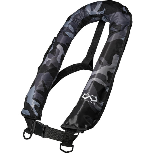 JES-BASARO Life Jacket, Manual Inflatable, Shoulder Vest Type, Life Jacket, Fishing, Men's, Women's, Buoyancy 150N, Made in Japan, B-Life-Jac-TYPE-J-MN/AT, Instruction Manual in Japanese, Equipped with International Safety Standard CNAS Certified Cylinde