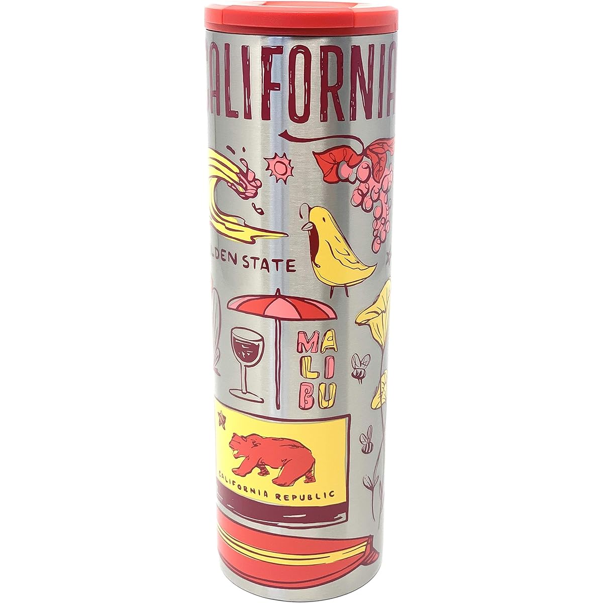 Starbucks California Vacuum Insulated Stainless Steel Traveler Tumbler 16oz (Red)