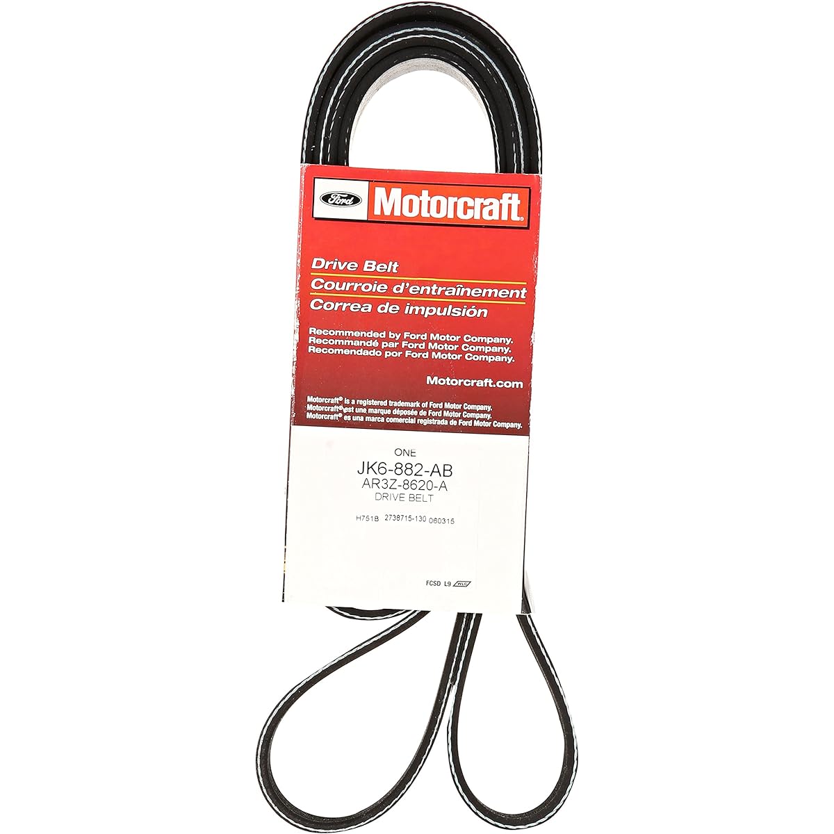 MotorCraft JK6882AB V Belt