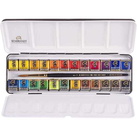 Talence Rembrandt transparent watercolor 24 color set T0583-8625