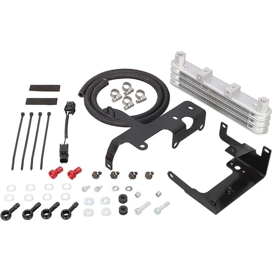 KITACO Super Oil Cooler Kit 3 Stage Core (Bottom Frame Mount) Compatible with Grom (JC92) KITACO Clutch Cover Kit 360-1452600