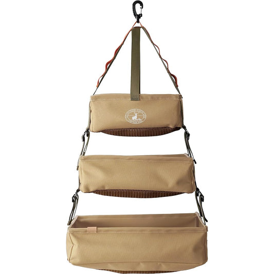 CAPTAIN STAG Car Supplies Outdoor Dry Net Hanging Storage Mesh Box 3 Pieces Hunting/Khaki/Olive Beyond Storage UP-1073/UP-1074/UP-1075