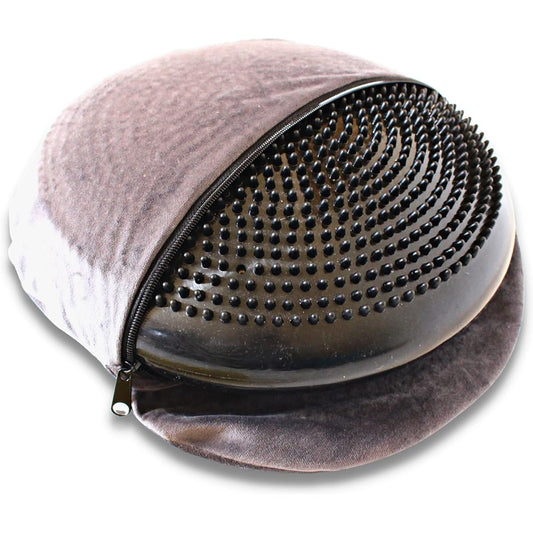 TeamOneDay [Supervised by a US certified personal trainer] Raku Training Cushion with dedicated cover, Balance Cushion with Pump, Diet, Core Training, Exercise, Inner Muscle Balance Disc, Desk Work (Dark Gray (Body + Cover))