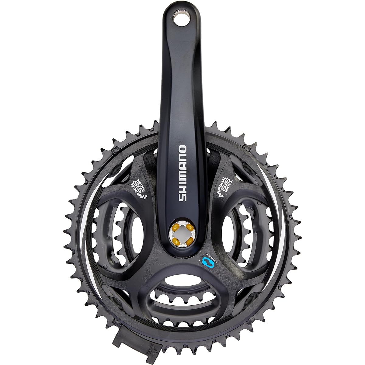 SHIMANO Front Chainwheel (MTB) FC-M311-L 48×38×28T 175mm 8S/7S Black/Compatible BB Square Shaft 122.5mm (LL123) EFCM311E888XL ALTUS