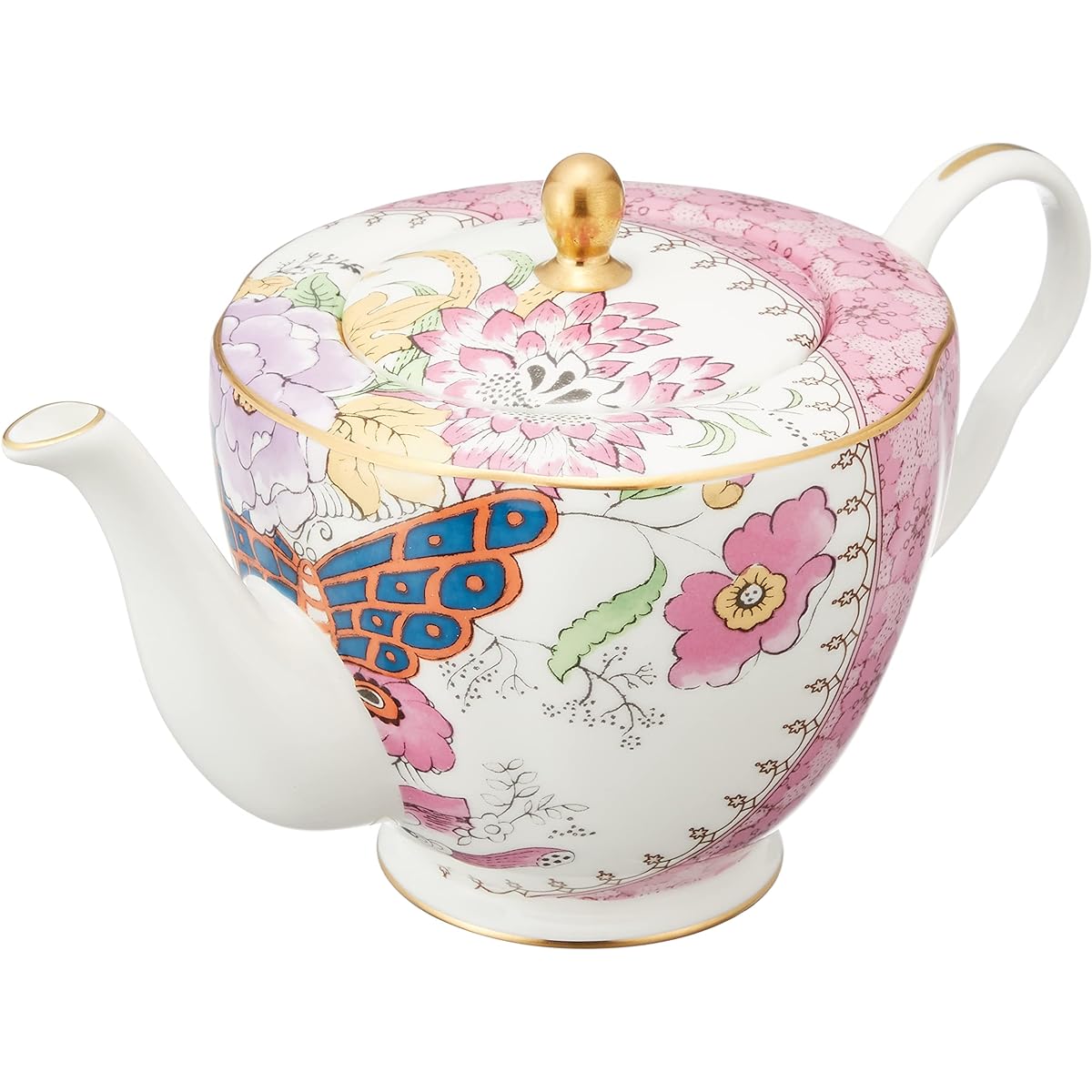 [Regular Imported Product] Wedgwood Butterfly Bloom Teapot Wedding Gift Present 5C107800048