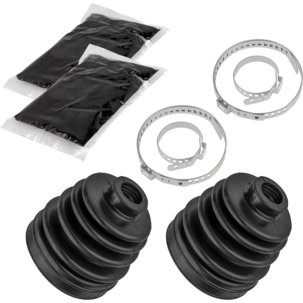 Caltric Rear Axle Inner & Outer CV Boot Kit Compatible with Polaris Sportsman 700 2002-2005