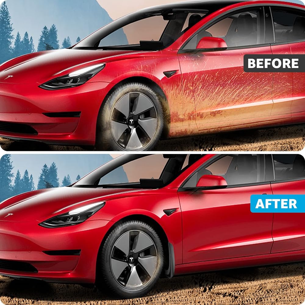 MOTROBE TESLA Model 3 Mad Flap Flap Frorch Plash Guard Fender Kit Drill No Hole 2016-2021